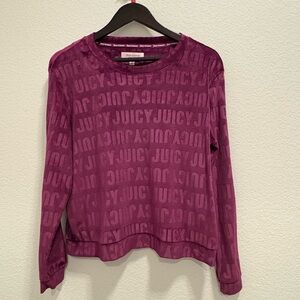 Juicy Couture Sleepwear Rich Purple Textured Top